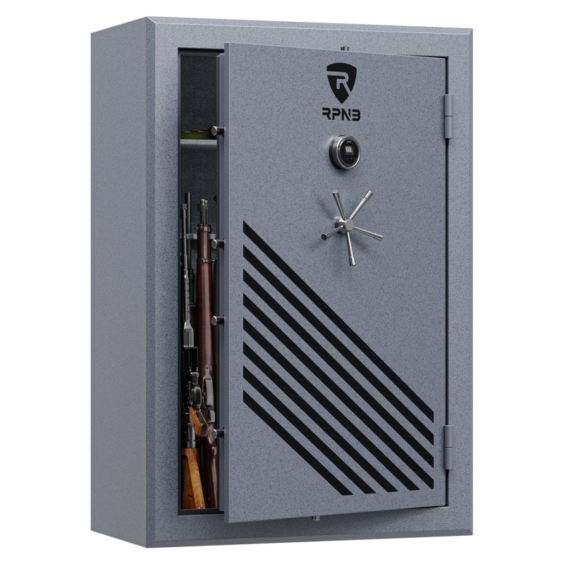 RPNB RPFS45-G 45 Gun Fireproof Biometric Gun Safe Grey - Image 2