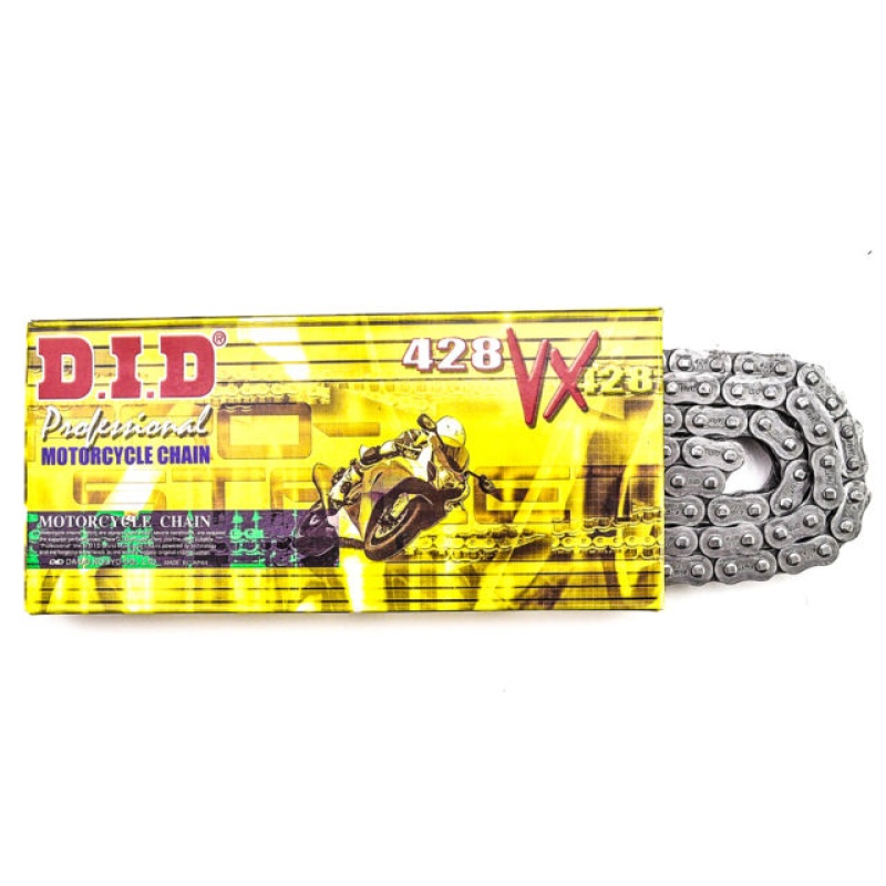 D.I.D. Pro-Street 428VX X 120 Motorcycle X-Ring Natural Chain - Image 2