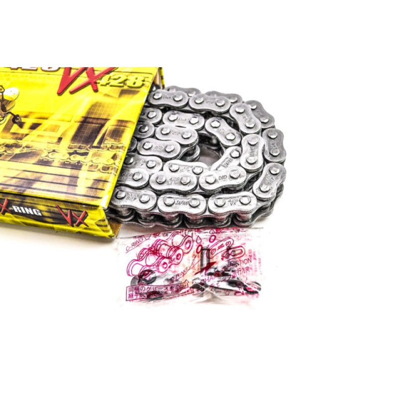 D.I.D. Pro-Street 428VX X 120 Motorcycle X-Ring Natural Chain