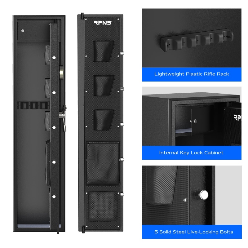 RPNB RP5FR Biometric Large 5 Gun Cabinet with Electronic Digital Lock - Image 5