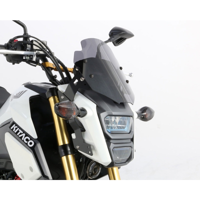 Kitaco Adjustable Honda Grom SF 125 (2016-2020) Bolt-On AERO Visor - Smoked - Image 5