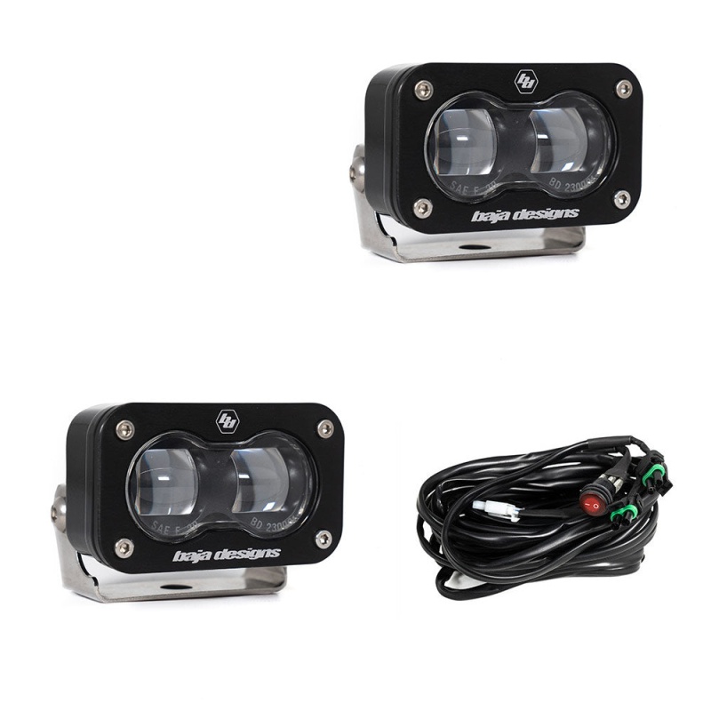 Baja Deigns S2 SAE LED Auxiliary Light Pod Pair - Universal