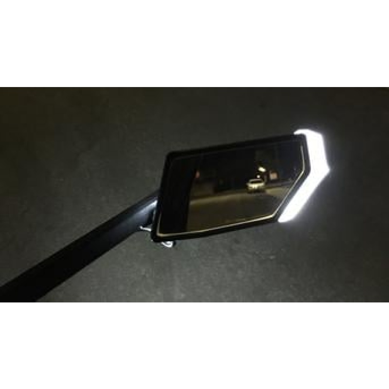 OTB Prototypes Black Anodized Vision Mirrors w/ Integrated LED Turn Signals - Image 3