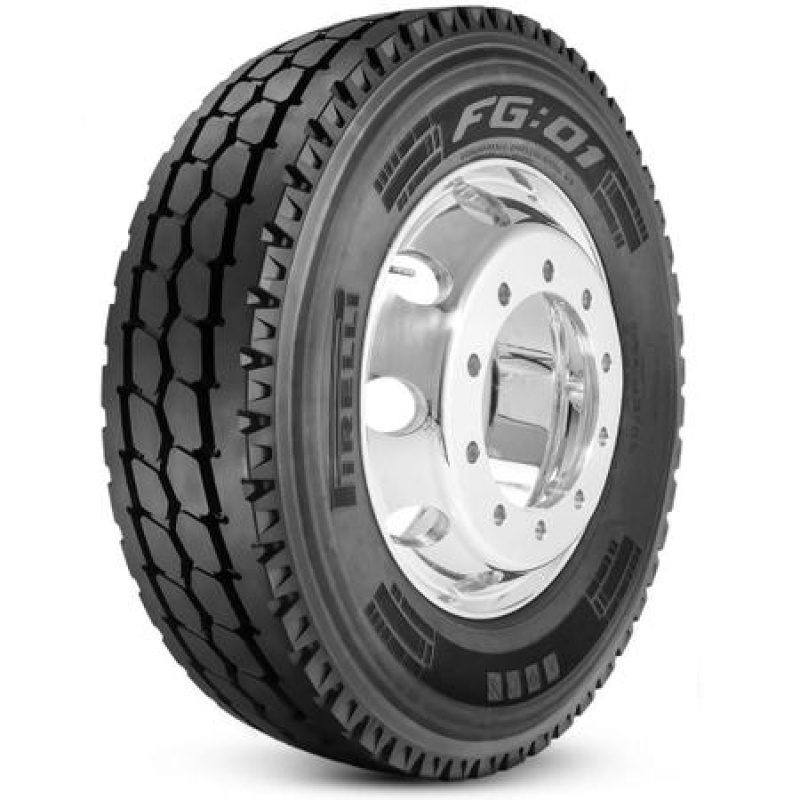 Set of 2 Tires 12R22.5 Pirelli FG01 Drive Closed Shoulder 18 Ply