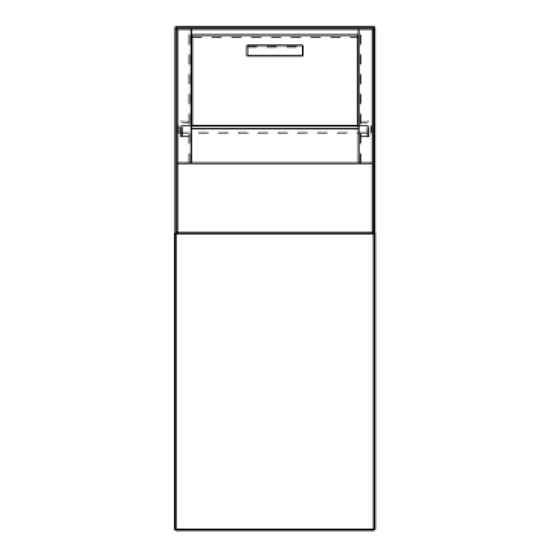 AMSEC 066795-00 Gooseneck Through The Wall Depository Safe - 36" High