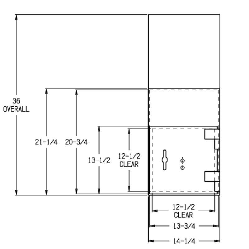 AMSEC 066795-00 Gooseneck Through The Wall Depository Safe - 36" High - Image 3