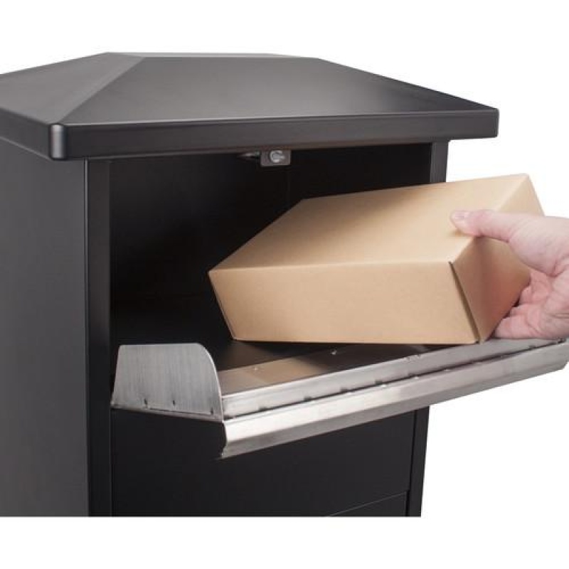 Barska CB13332 Black Parcel Mailbox with Package Compartment MPB-600 - Image 3