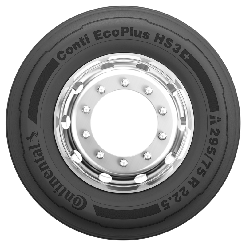 Set of 8 Tires 295/75R22.5 Continental EcoPlus HS3+ Steer All Position 16 Ply L 149/146 - Image 2