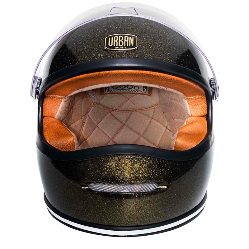 Urban Full Face Helmet BigBore S Dark Gold Flake - Image 4