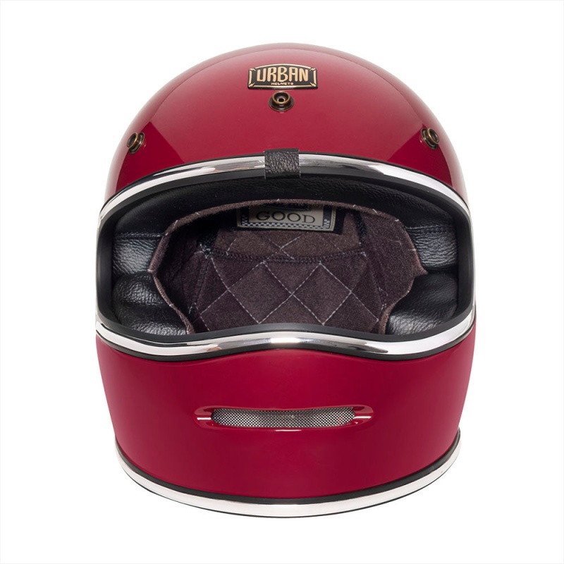 Urban Full Face Helmet BigBore Wine Retro - Image 3