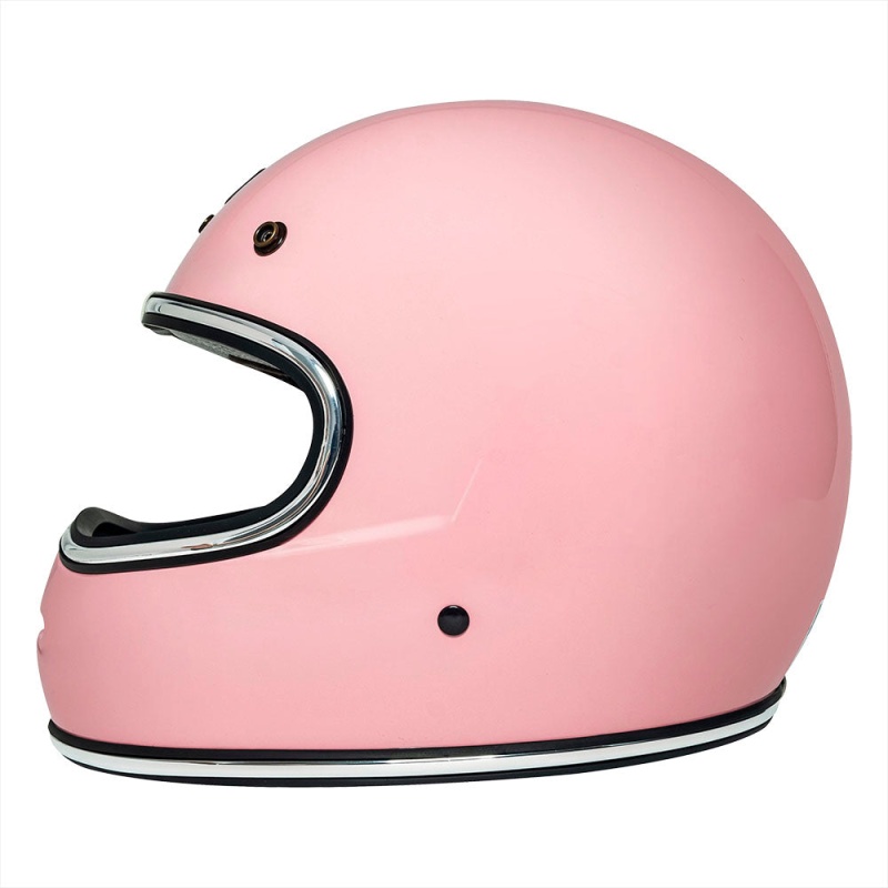 Urban Full Face Helmet BigBore Pink Retro - Image 2