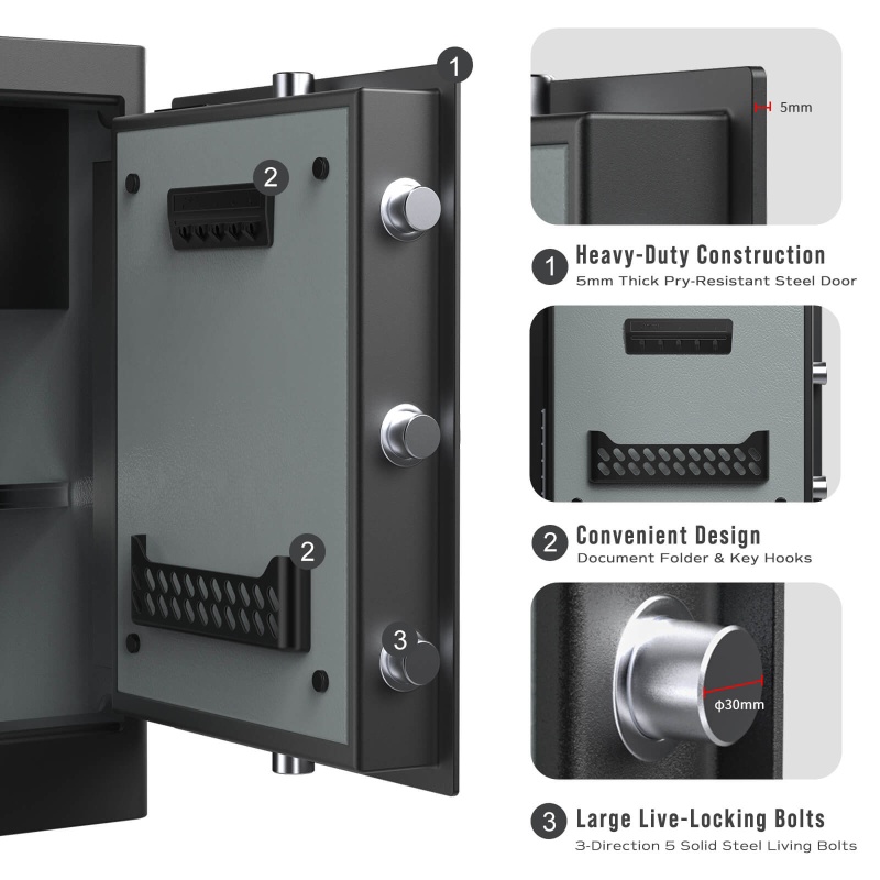 RPNB RPHS60 Smart Touch Screen Biometric Fingerprint Security Safe - Image 5