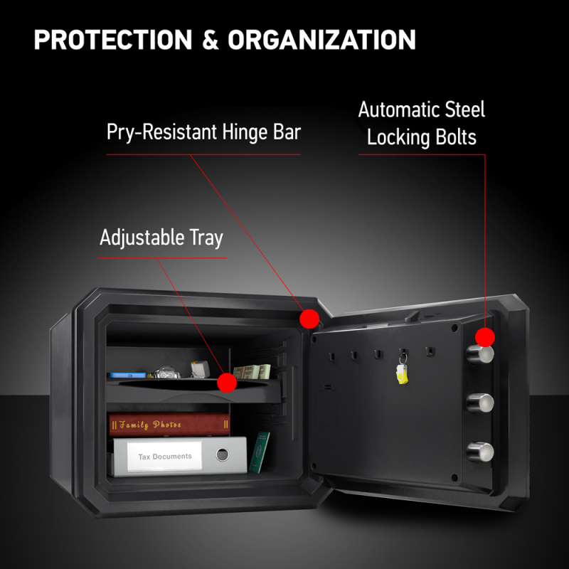 SentrySafe FPW082HTC Fireproof & Waterproof Safe with Digital Keypad & Override Key - Image 4