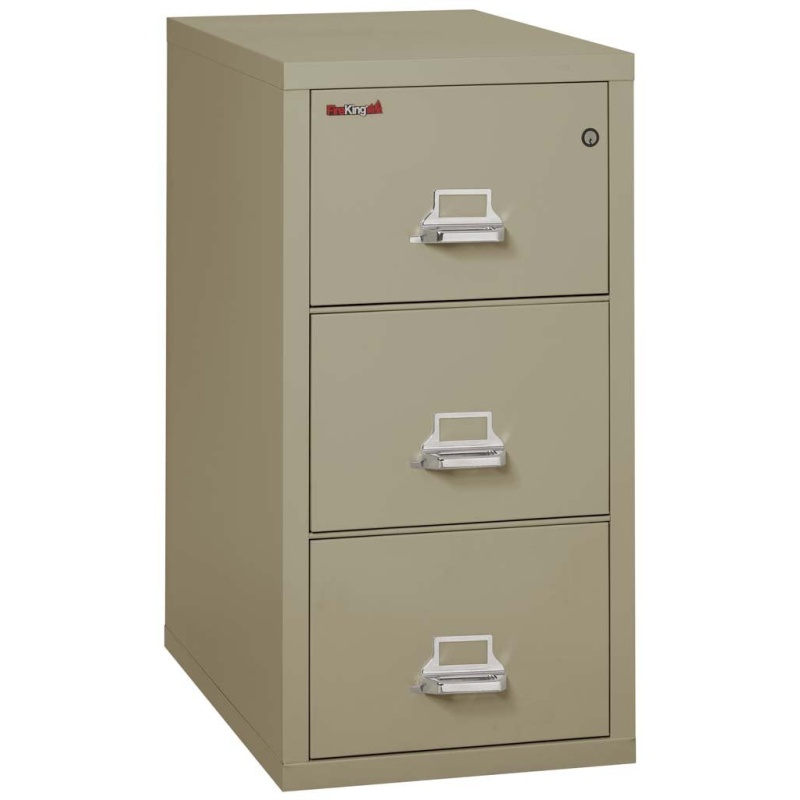 FireKing 3-1831-C Three Drawer Letter 31" D Fire File Cabinet - Image 5