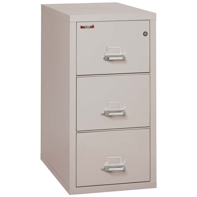 FireKing 3-1831-C Three Drawer Letter 31" D Fire File Cabinet - Image 3