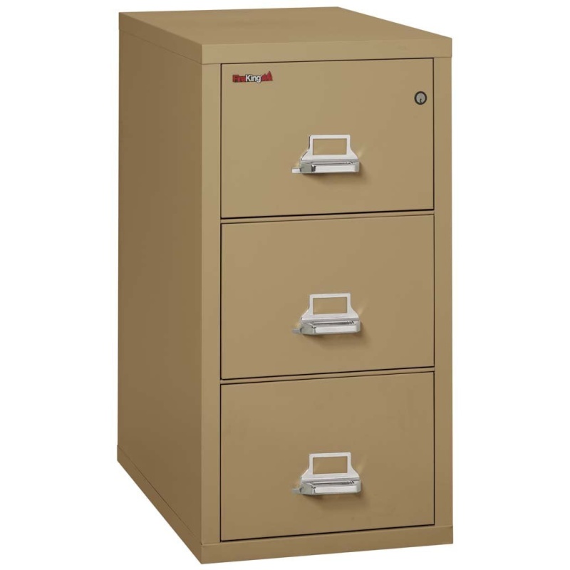 FireKing 3-1831-C Three Drawer Letter 31" D Fire File Cabinet - Image 8