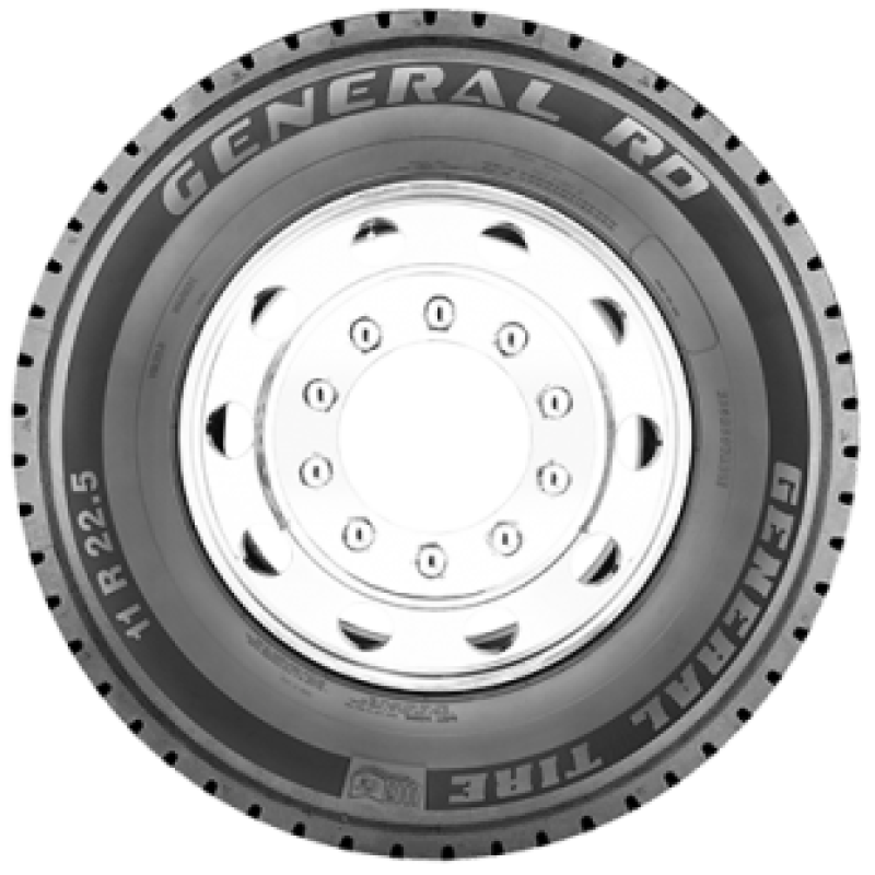 Set of 8 Tires 11R22.5 General Tires General RD Drive Open Shoulder 16 Ply Commercial Truck - Image 2