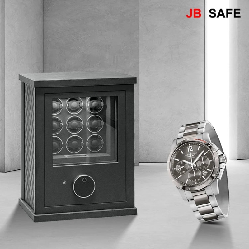 JB Watch Winder & Jewelry Safe 1 Jewelry Drawer & 12 Watch Winders - Image 4