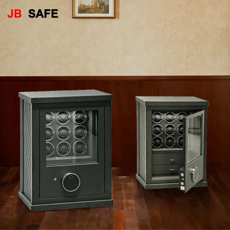 JB Watch Winder & Jewelry Safe 2 Jewelry Drawers & 9 Watch Winders - Image 8