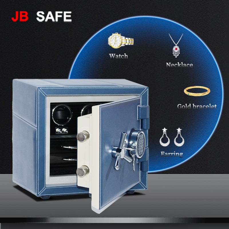 JB Watch Winders & Jewelry Safe Fireproof 2 Jewelry Drawers & 2 Watch Winders - Image 5