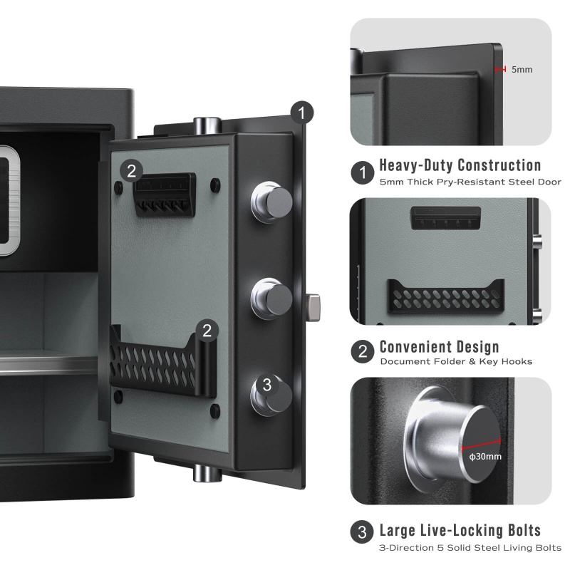 RPNB RPHS45 Smart Touch Screen Biometric Fingerprint Security Safe - Image 7