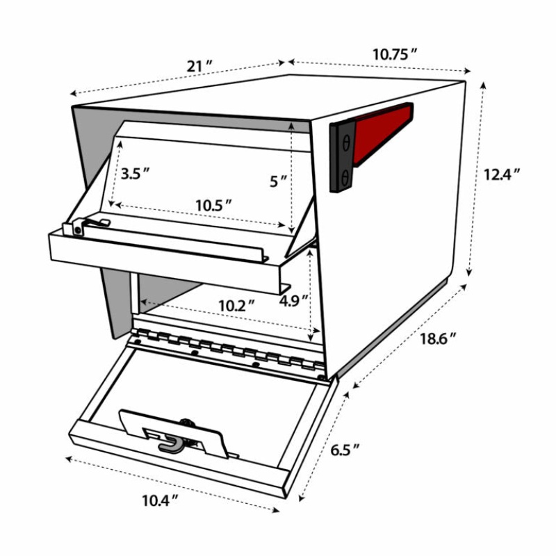 Mail Boss Mail Manager PRO Security Locking Mailbox - Image 17