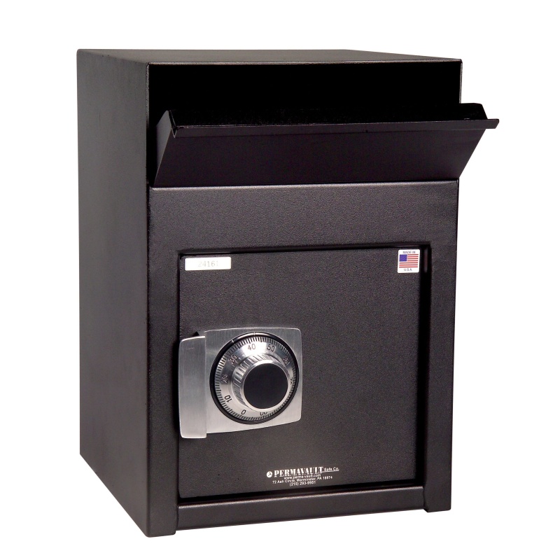 Perma-Vault PV-FL1225-C Front Loading Deposit Safe with Combo Lock