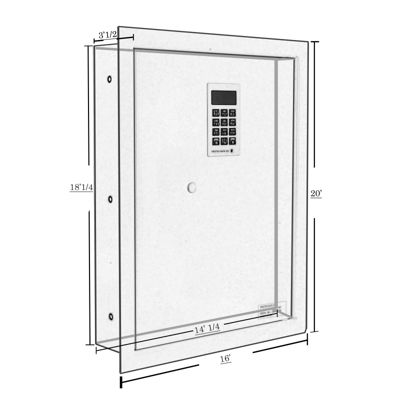 Protex PWS-1814E Hidden Wall Safe - Image 8