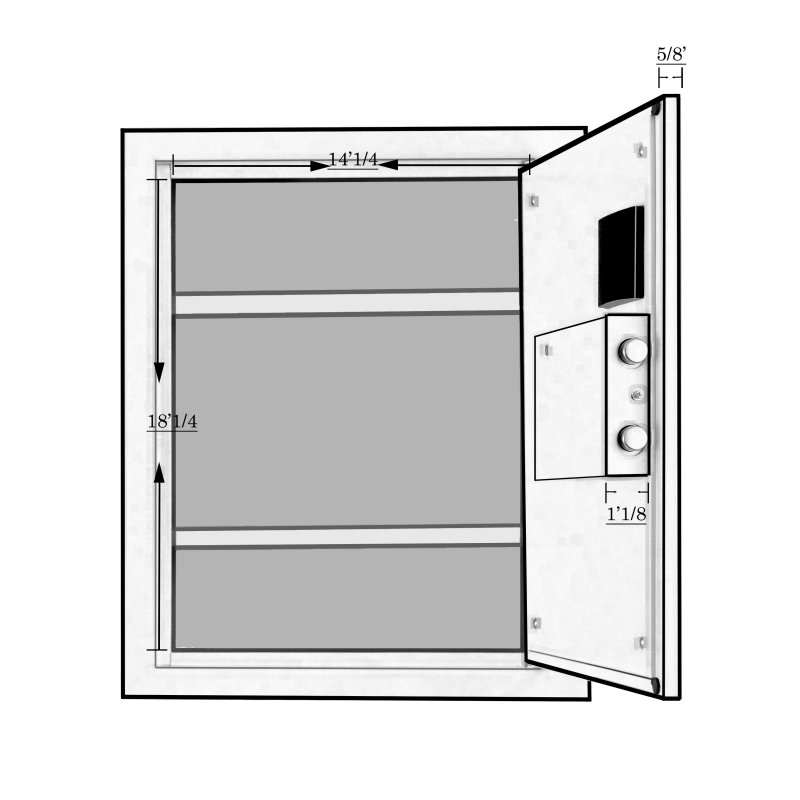 Protex PWS-1814E Hidden Wall Safe - Image 9