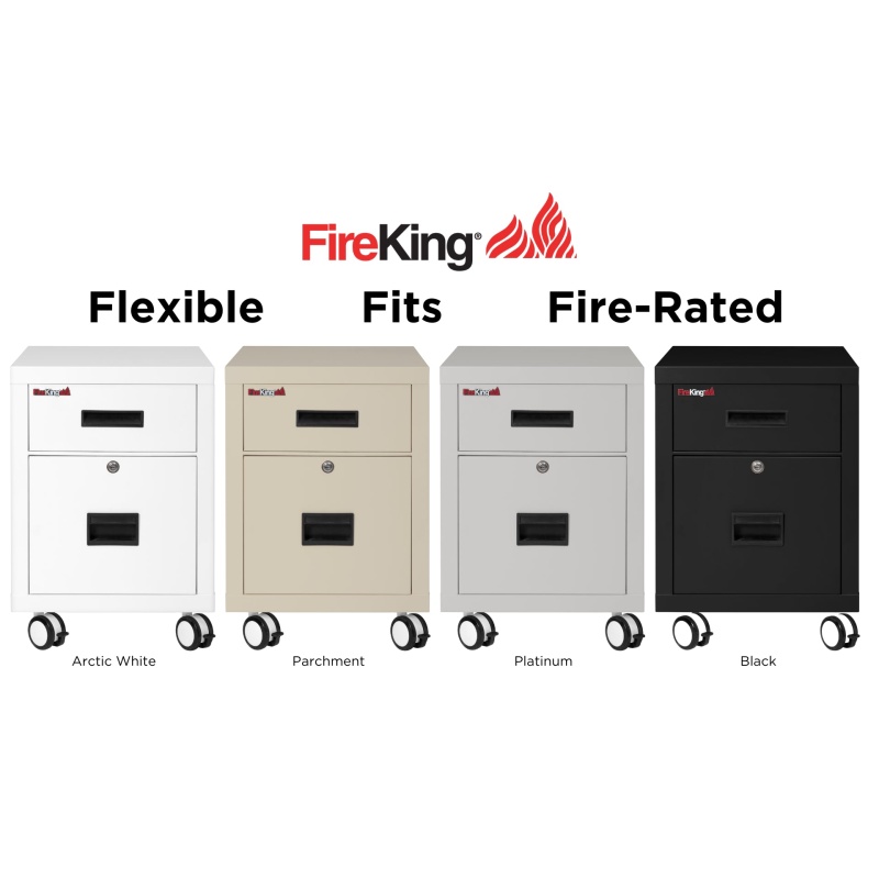 FireKing 2M1822 Mobile Pedestal Fire Rated File Cabinet - Image 6