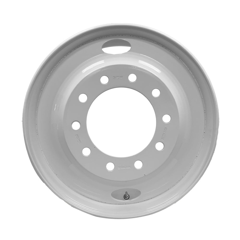 Truck Wheel 24.5x8.25 Steel White SpeedMax 10x285mm Hub Pilot Offset 168mm - Image 2