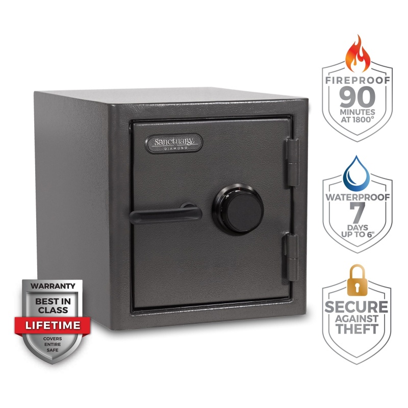 Sanctuary SA-DIA2-COM Diamond Series Home & Office Safe with Combo Lock - Image 3