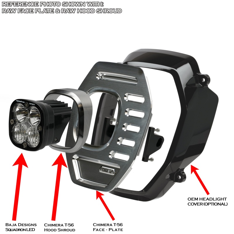 Chimera T-56 Baja Squadron Headlight Conversion Kit - Honda Grom 125 (2025+) - Image 5