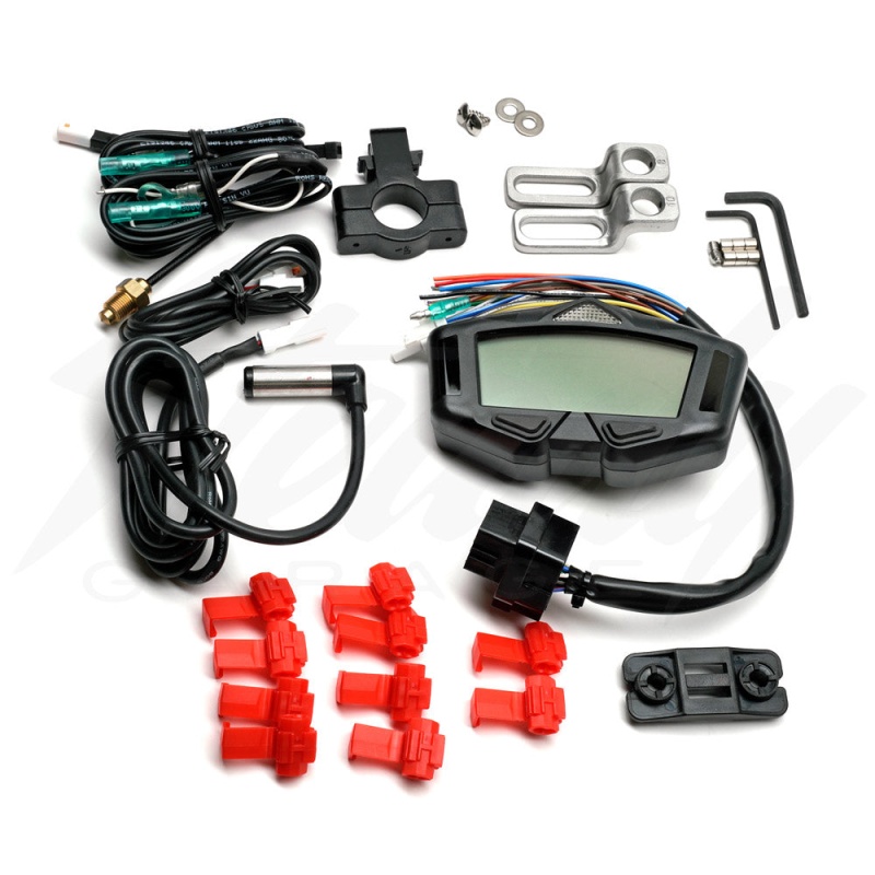 Koso DB-03R Universal Mini Digital Speedometer Gauge Kit - Image 4