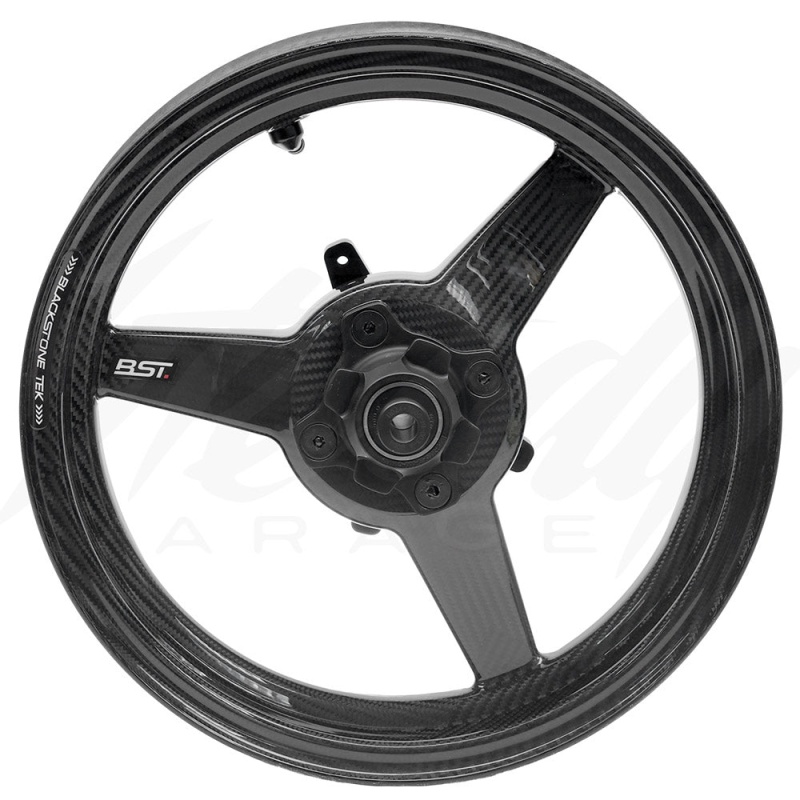 BST Carbon Fiber Grom Rim Set - 3.5 Wide Rear - (4 BOLT) (WHITE LOGO) - Image 5