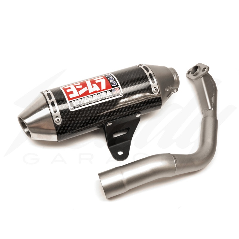 Yoshimura Race Mini RS-2 Works Finish Stainless Full System with Carbon Muffler- Honda Navi 110 (202