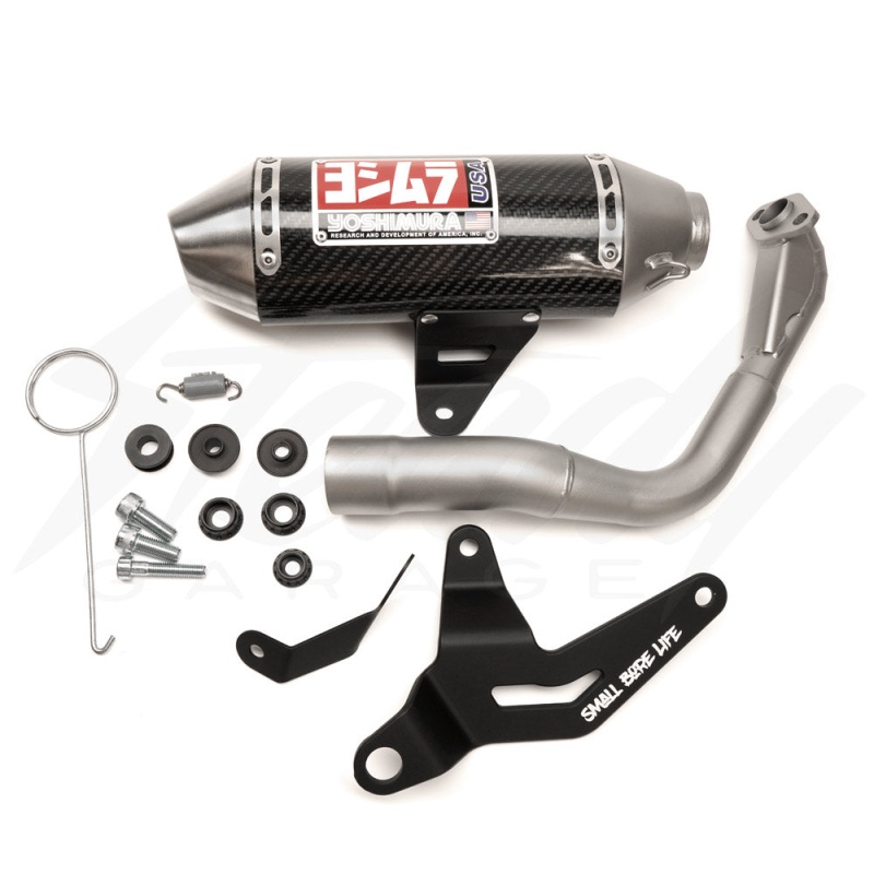 Yoshimura Race Mini RS-2 Works Finish Stainless Full System with Carbon Muffler- Honda Navi 110 (202 - Image 8