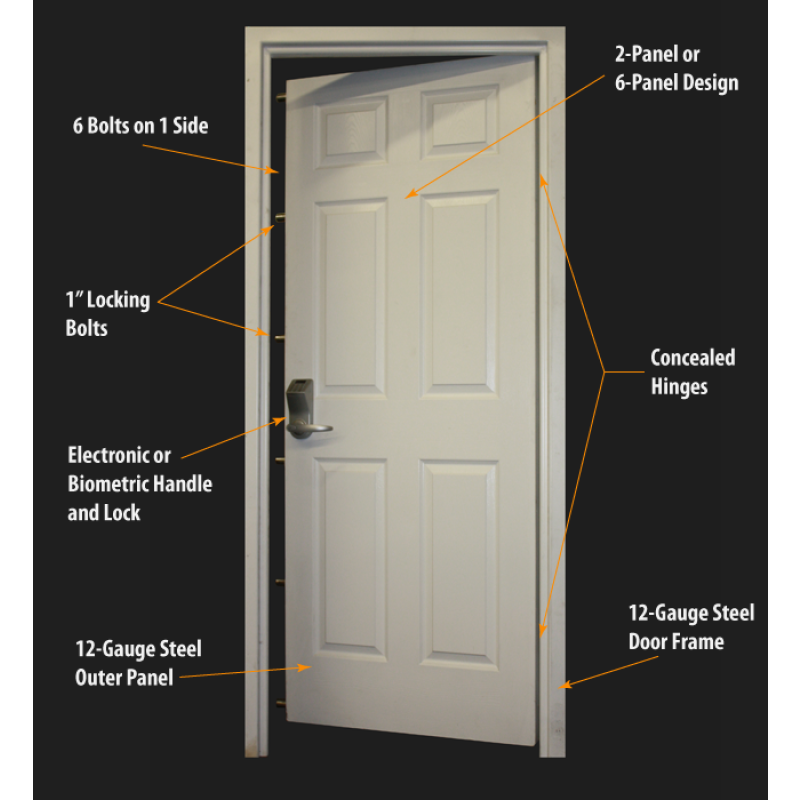 Browning V36 Vanguard 36" FEMA 320 Tornado/Hurricane Rated Security Door - Image 3