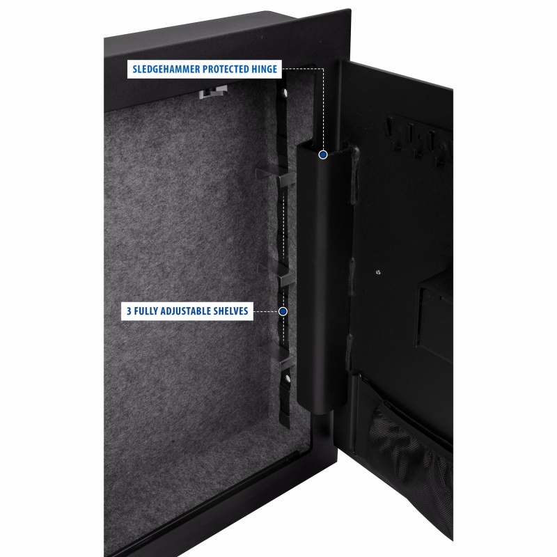 Viking VS-52SX Mechanical Hidden Wall Safe with Simplex Lock Black - Image 5