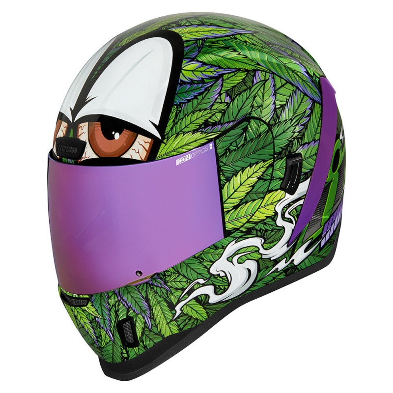 Icon Airform Ritemind Helmet 420 Hemp Weed