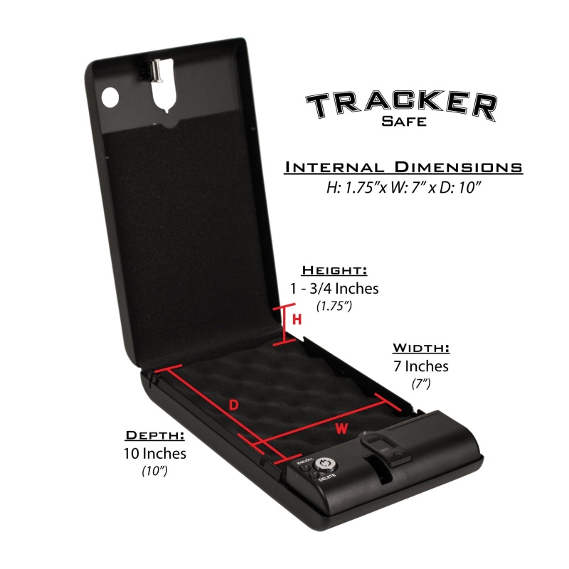 Tracker SPS-04B Small Pistol Safe with Biometric Lock - Image 5