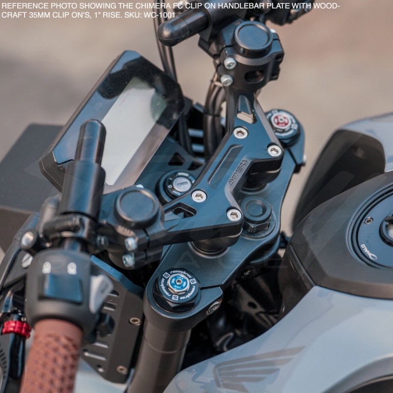 Chimera "FC" Clip On Handle Bar Plate - Honda Grom 125, Monkey 125, Dax 125 (All Years) - Image 10