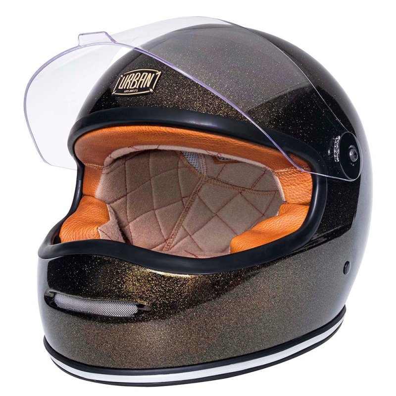 Urban Full Face Helmet BigBore S Dark Gold Flake