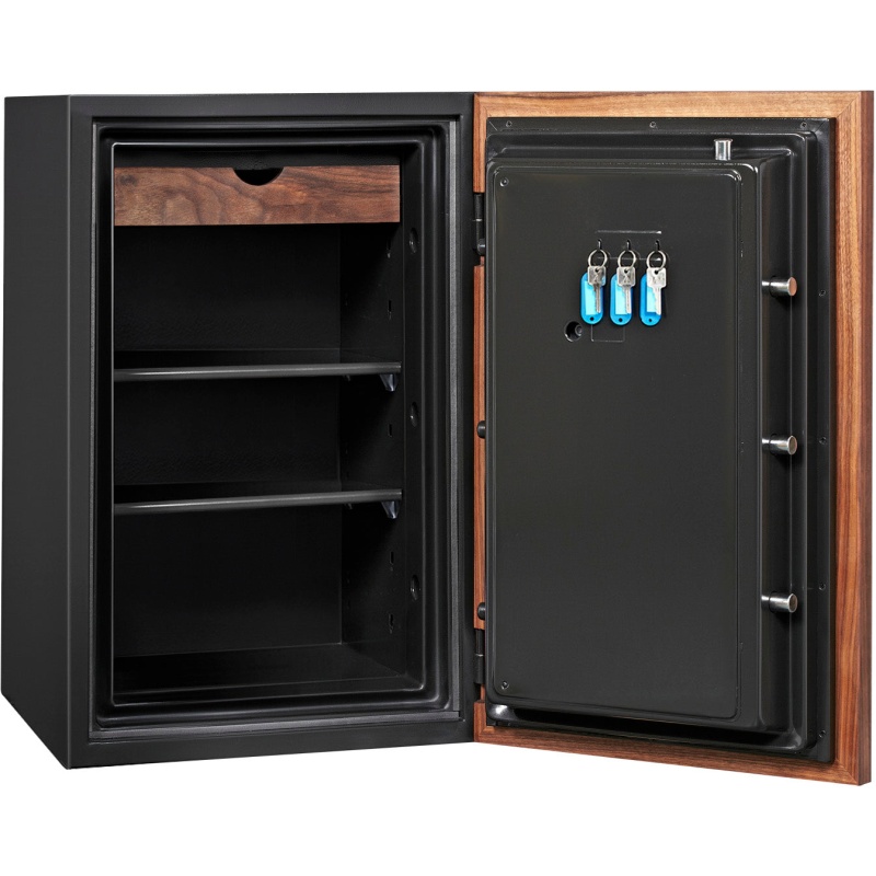 Phoenix DBAUM 800 Luxury Safe with Genuine Walnut Exterior Door Front