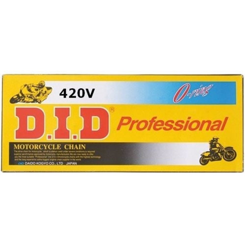 DID 420x134 Links V Professional Series Sealed O-ring Natural Chain - Image 4