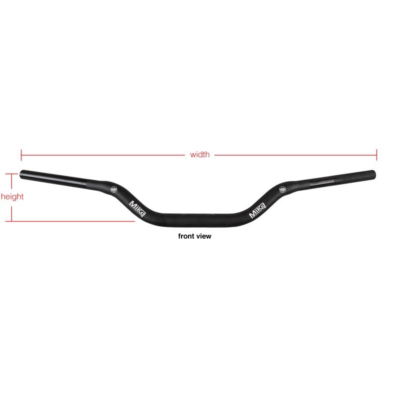 Mika Metals - 7075 Pro Series Handlebar 7/8" Pit Bike High - Black - Image 4