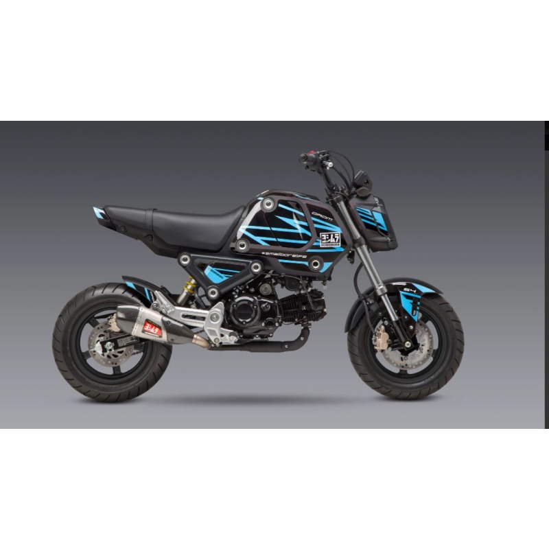 Yoshimura 2022 Honda Grom Graphics Kit "EDGE" BLUE - Image 2