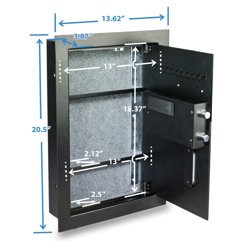 Viking VS-52BLR Biometric Fingerprint Hidden Wall Safe (VS-52BL) - Image 16