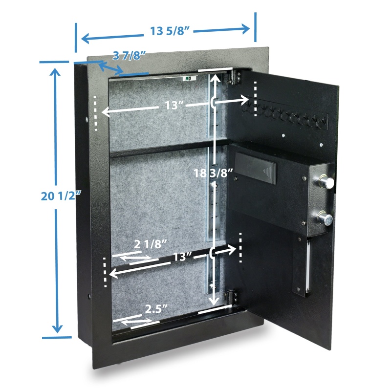 Viking VS-52BLR Biometric Fingerprint Hidden Wall Safe (VS-52BL) - Image 17