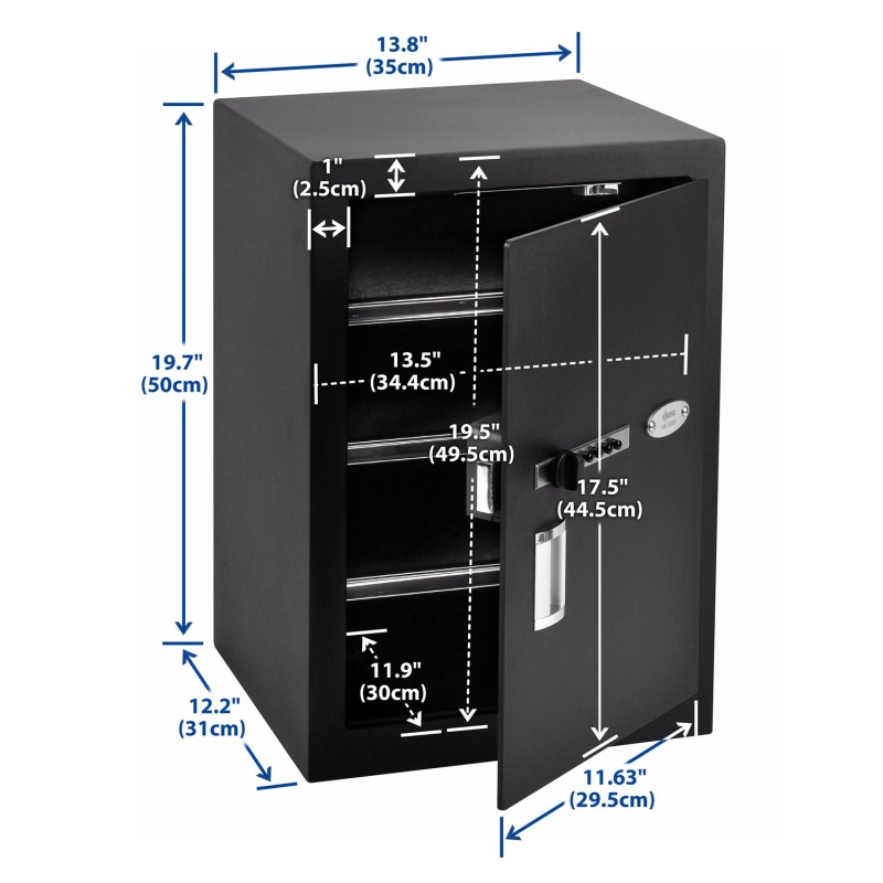 Viking VS-50SX Large Handgun Safe with Simplex Lock - Image 3